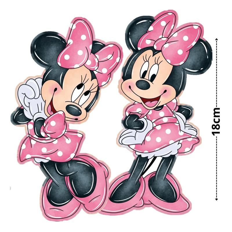 Nyomtatott dekorkarton - Minnie egérke 18cm 2 féle 2db/csomag