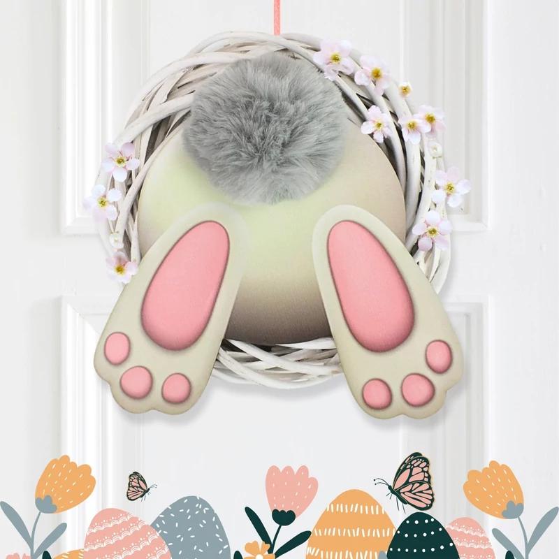 Nyomtatott dekorkarton - Nyuszi popó 20cm