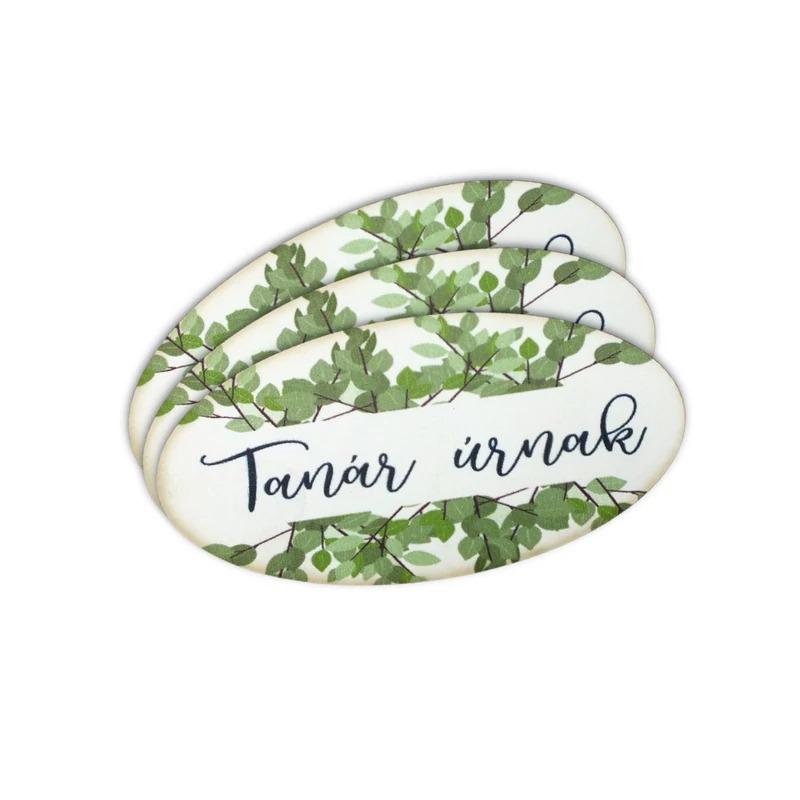 Nyomtatott dekorkarton - Tanár úrnak ovál tábla 1 db