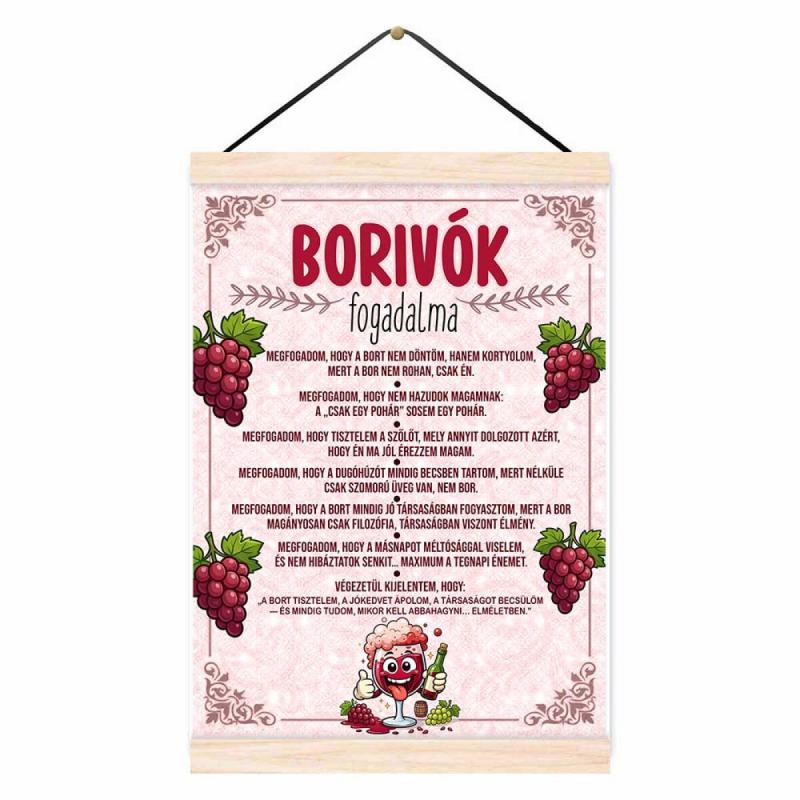 Oklevél - Borivók Fogadalma - Vicces Ajándék Sörimádóknak