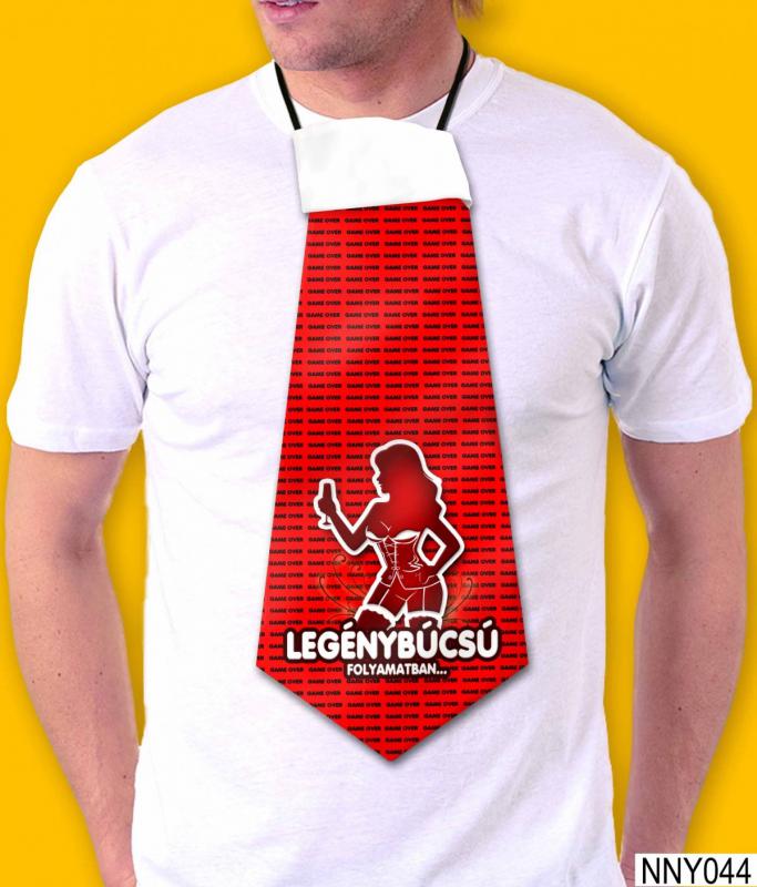 Óriás Nyakkendő – Legénybúcsú folyamatban – Vicces Legénybúcsú Nyakkendő piros