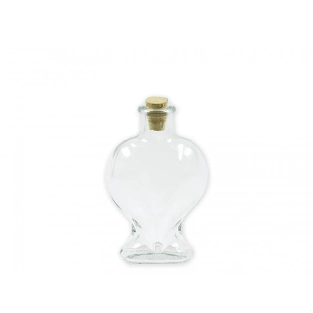 Palack szív alakú T 0,1L homoköntéshez