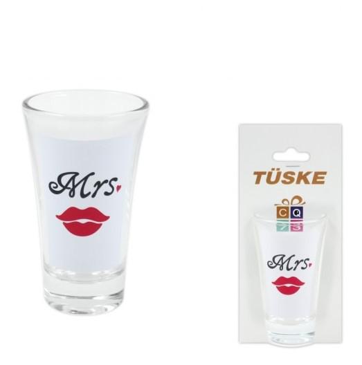 Pálinkás pohár Mrs. 9cm