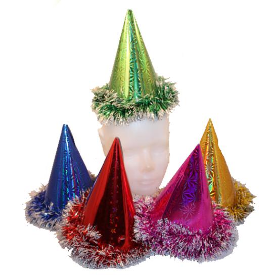 Papír kalap, extra boás, 19cm