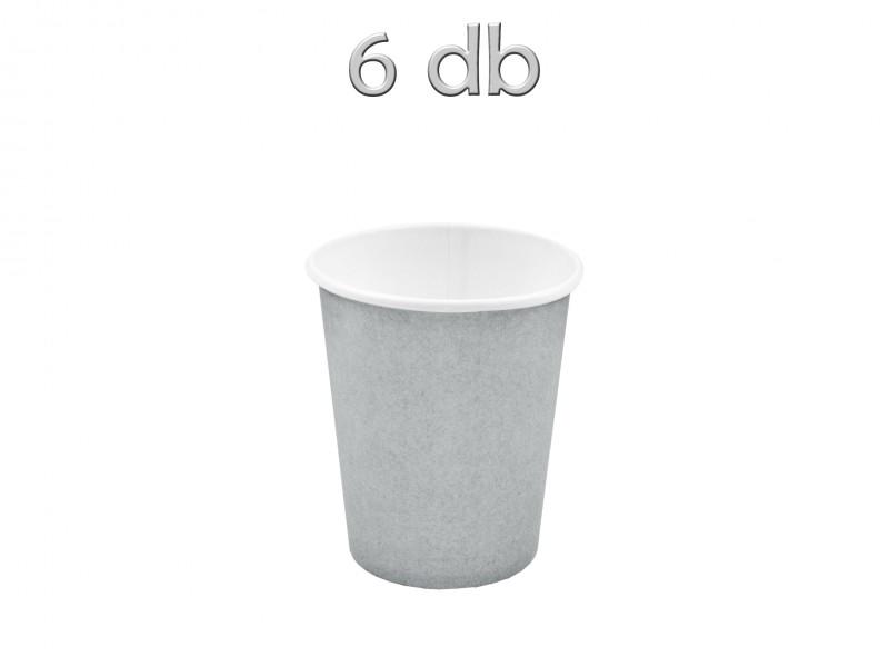 Papírpohár ezüst 6db 8,5cm