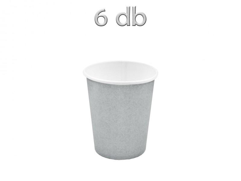 Papírpohár ezüst 6db 8,5cm