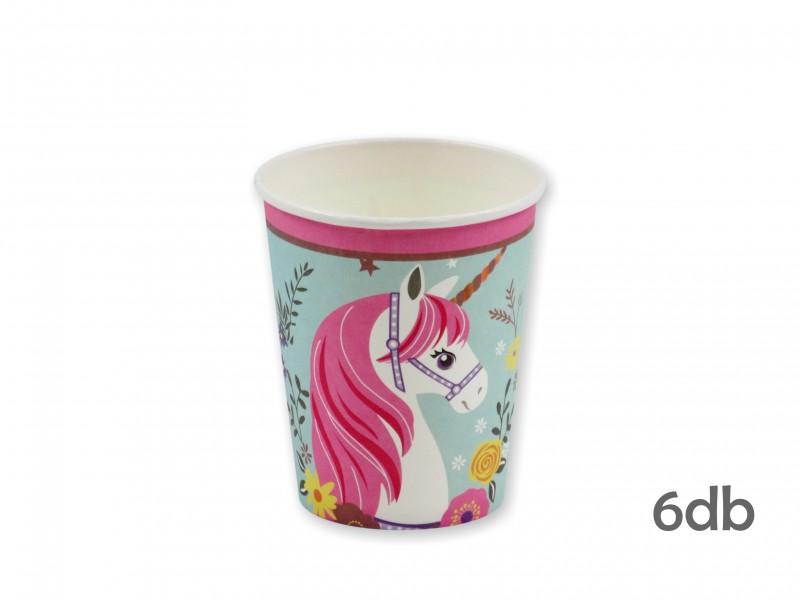 Papírpohár unicornis 6db 250ml