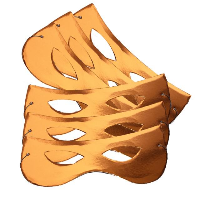 Papírszemüveg, fényes, arany, 6 db/cs