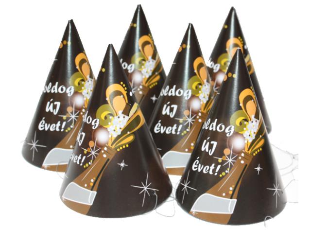 Party csúcsos BÚÉK kalap 6 db/cs