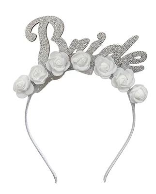 Party fejdísz Bride fehér