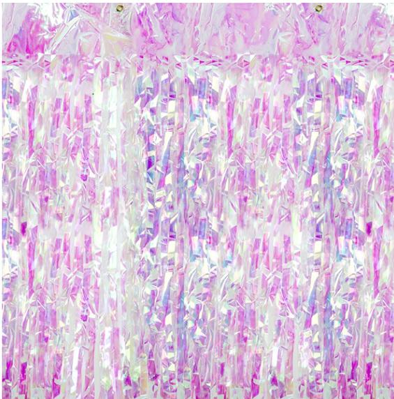 Party függöny, gyöngyház, 90 X 250 cm