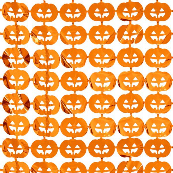Party függöny, narancs, tökök 100 X 200 cm
