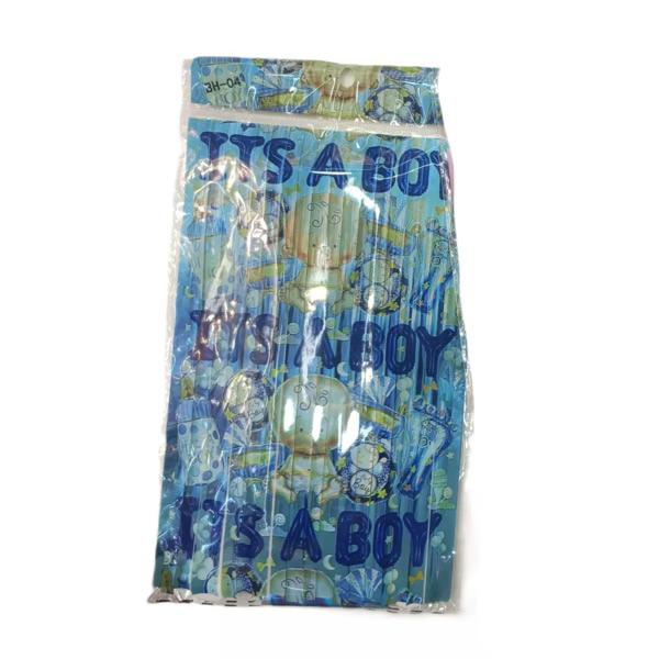 Party függöny,Its a boy, világos kék, 100 X 200 cm