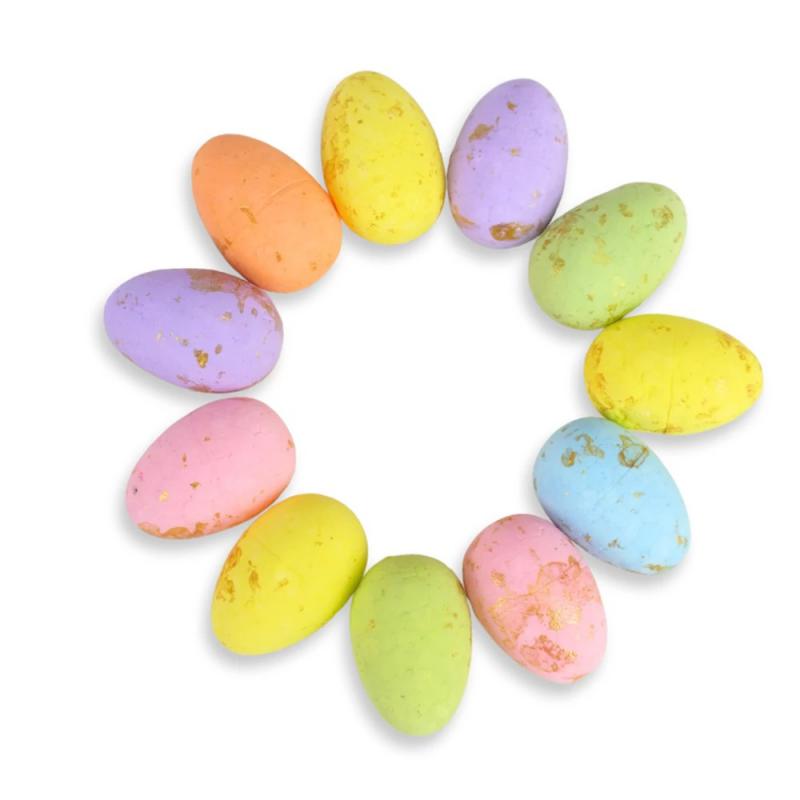 Pasztell polisztirol tojás vegyes színek 2*3cm 36db/cs