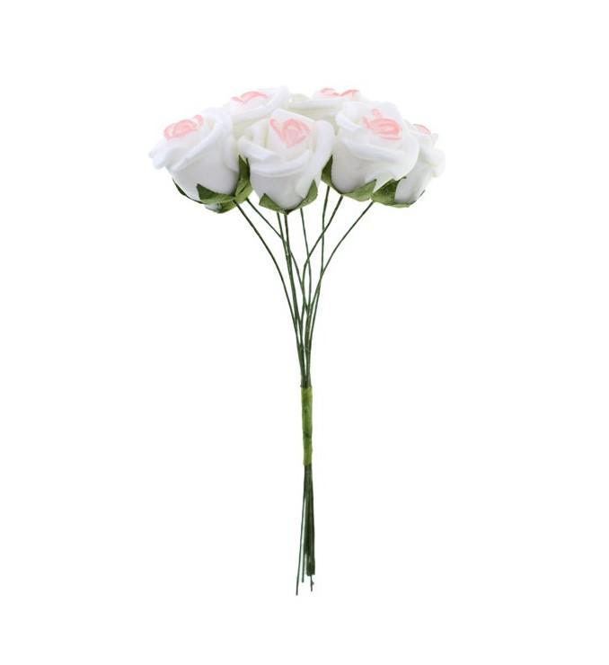 Pick rózsa hab 2cm s/8 fehér