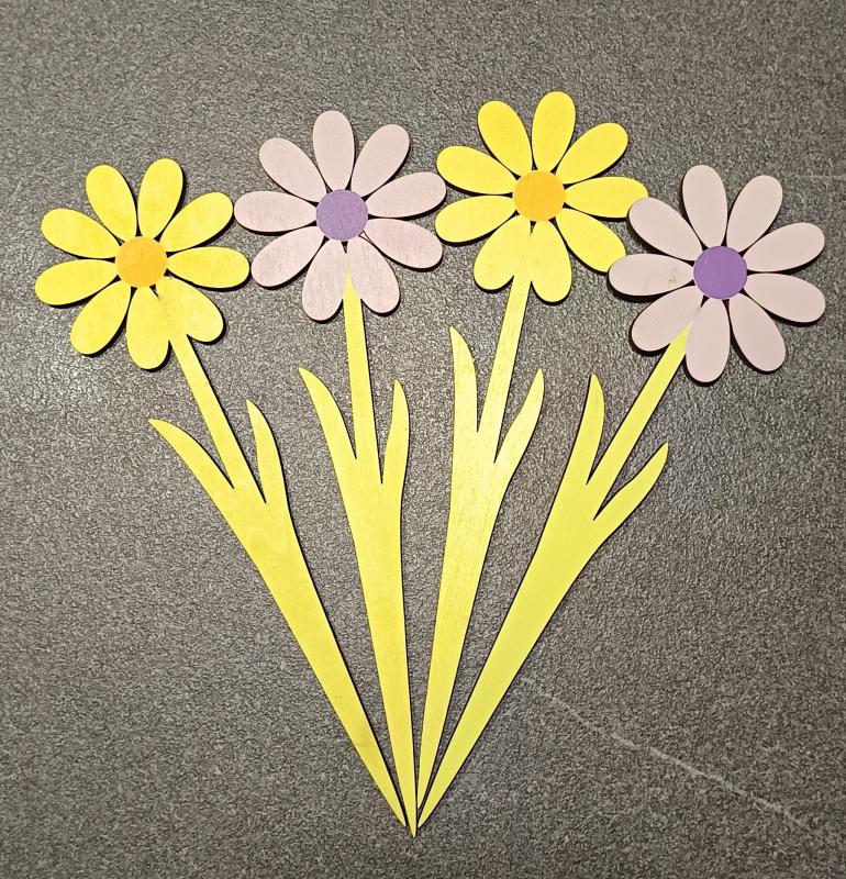 Pick virág fa 23x7cm választható színben 1db