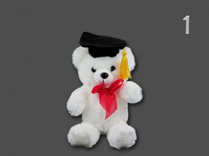 Plüss maci ballagó 18cm többféle