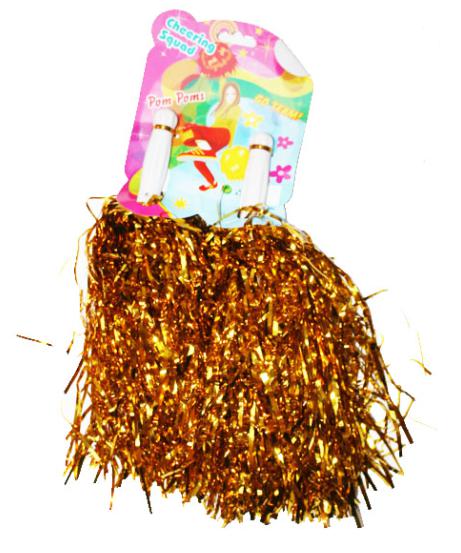 Pom-pom fényes, arany