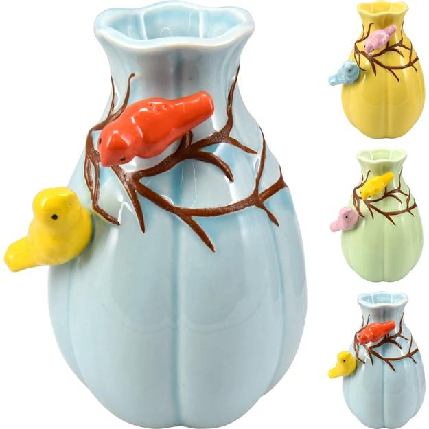 Porcelán váza pasztell 14cm 3 féle színben, választható