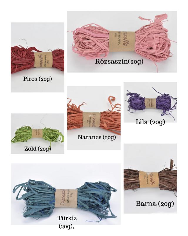 Raffia 20g választható színek