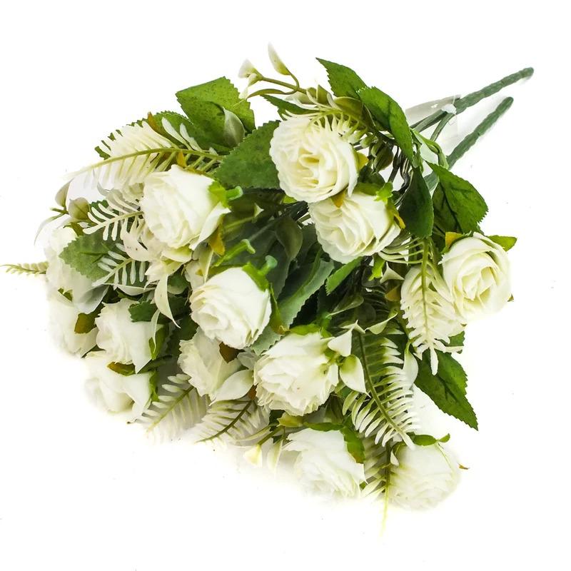 Rózsacsokor fehér 10fejes