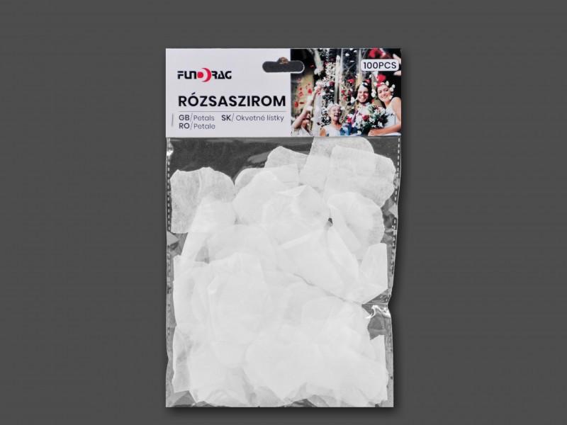 Rózsaszirom fehér 100db