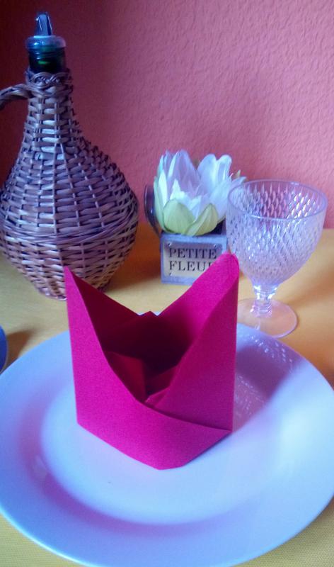 Séf sapka hajtogatott szalvéta Tissue