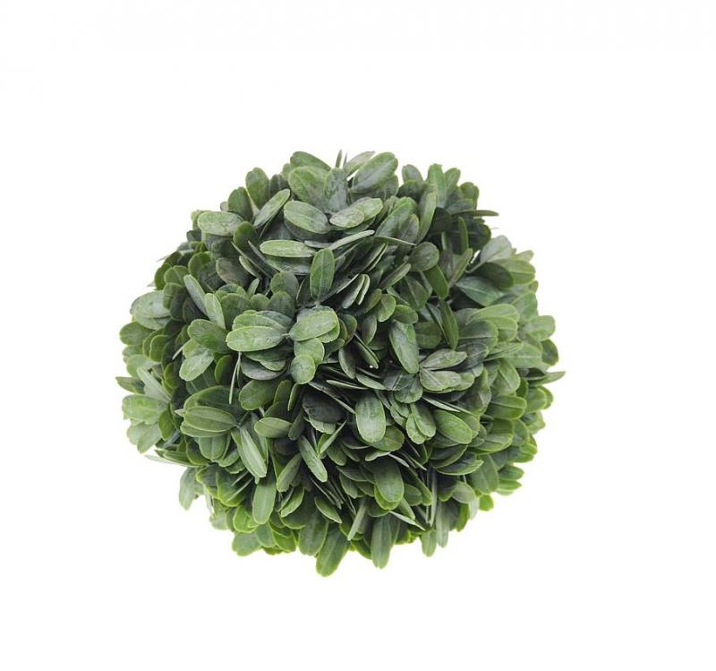 Selyemvirág gömb buxus D20cm hamvas zöld