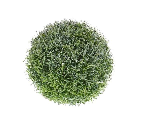 Selyemvirág gömb D16 hamvas zöld