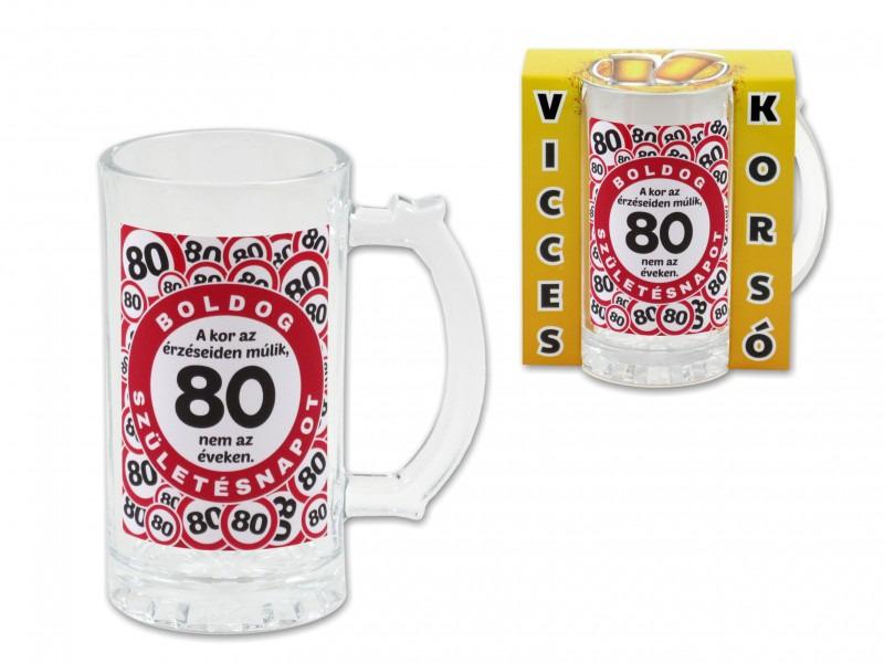 Söröskorsó Boldog 80. Születésnapot 400ml