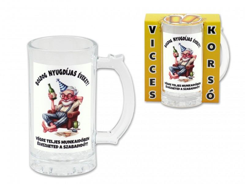 Söröskorsó Boldog Nyugdíjas Éveket 400ml