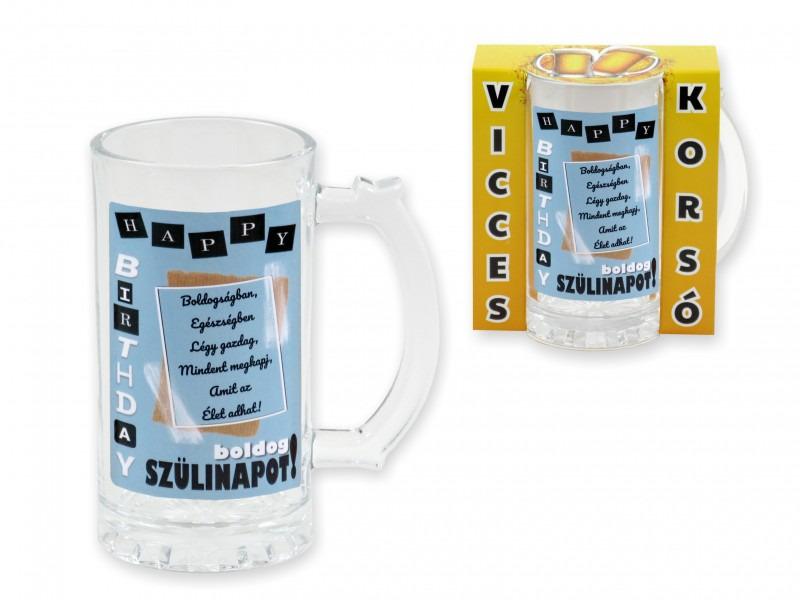 Söröskorsó Happy birthday Boldogságban, egészségben... 400ml