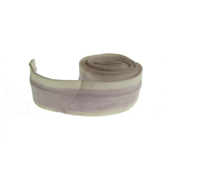 Szalag gumi drótos 165cm lila/fehér