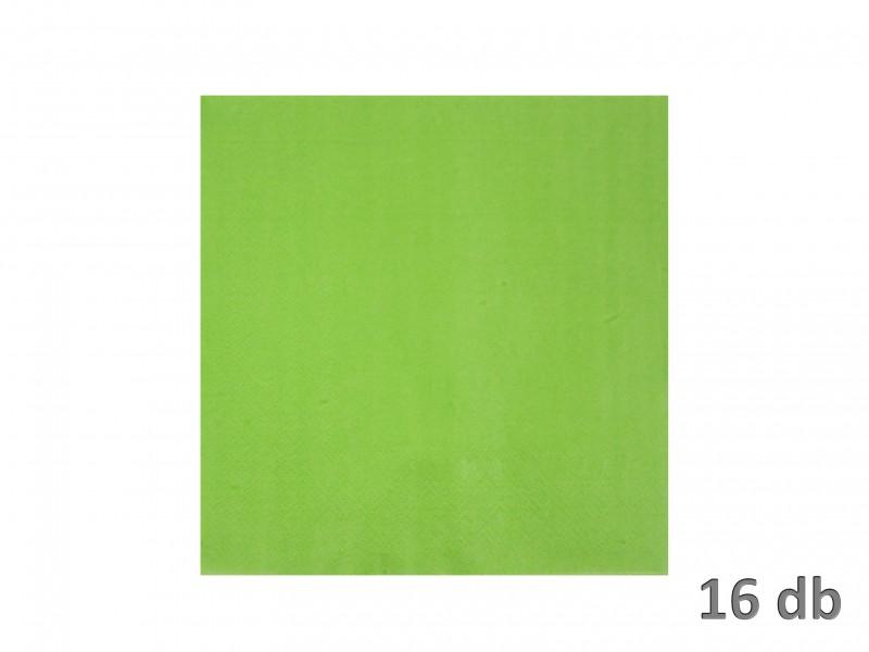Szalvéta zöld 16db 2 rétegű 33cm