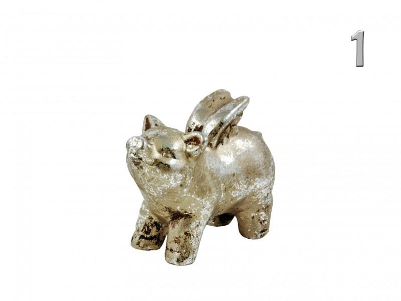 Szárnyas malac figura arany 8cm APF471240 2f