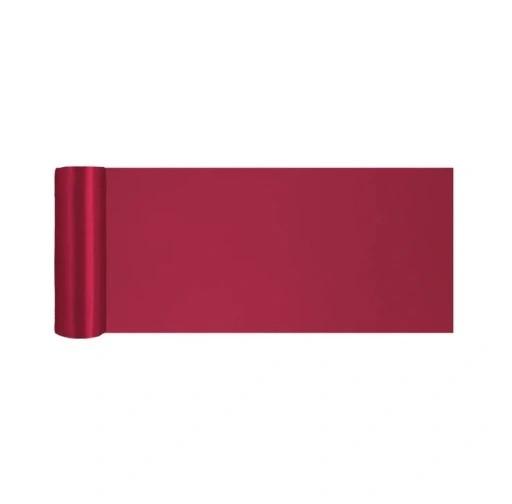 Szatén bordó asztali futó 16cm x 1,5 m