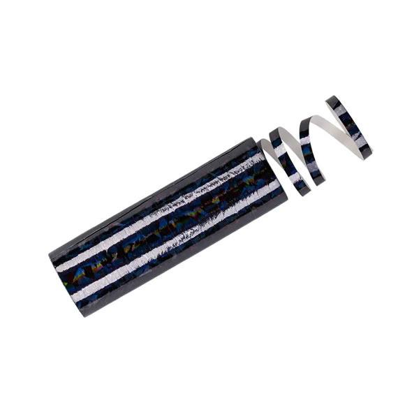 Szerpentin , hologramos, fekete színû, 3,8m, 18 db/cs