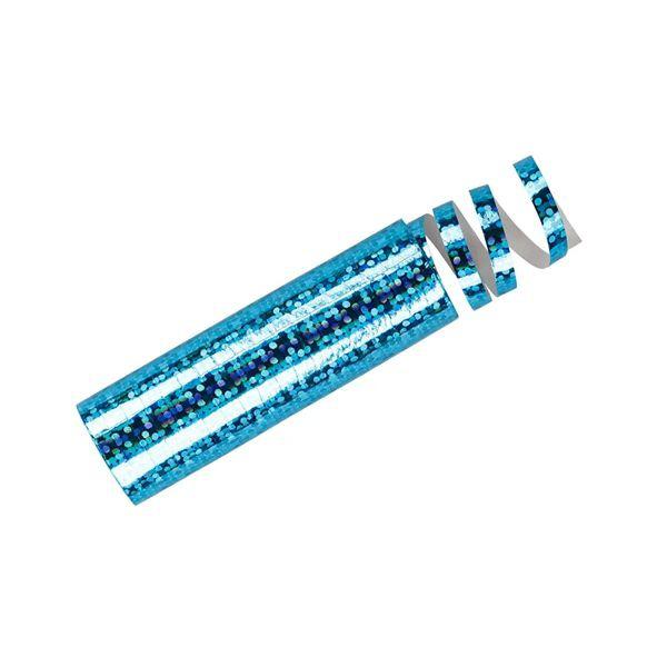 Szerpentin , hologramos, világos kék, 3,8m, 18 db/cs