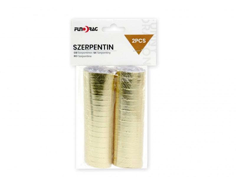 Szerpentin arany 2x18db