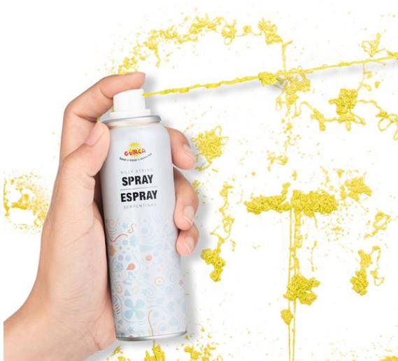 Szerpentin spray 83 ml, sárga