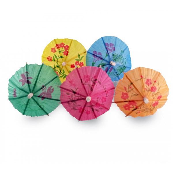 Színes Parti Mini Koktél Esernyõ, 12 db-os