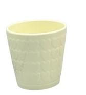 Szíves Kaspó 12 × 13 cm – Krém Színben