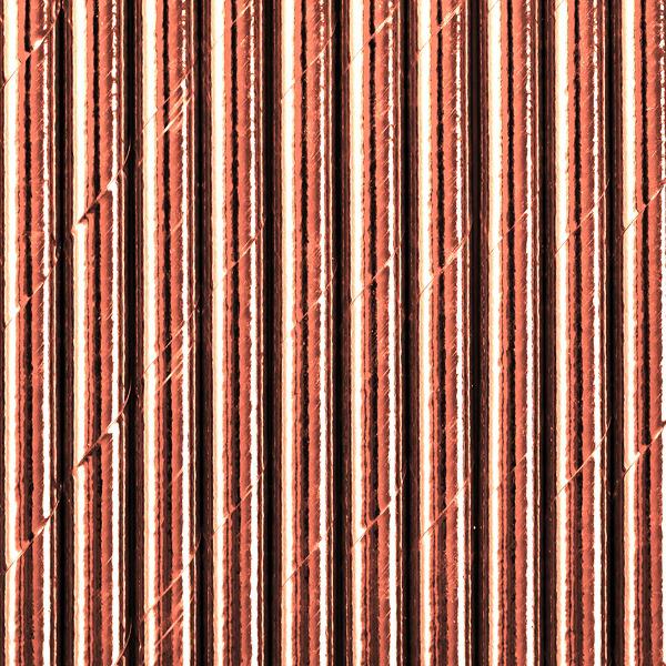 Szívószál papírból, rose gold 10 db/cs