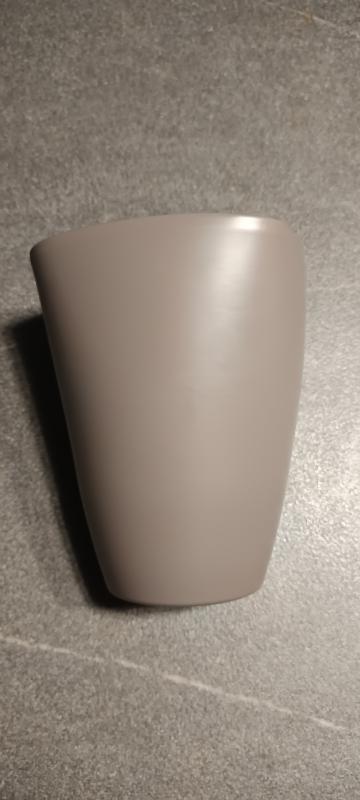 Szögletes orchidea váza matt grafit 14 cm