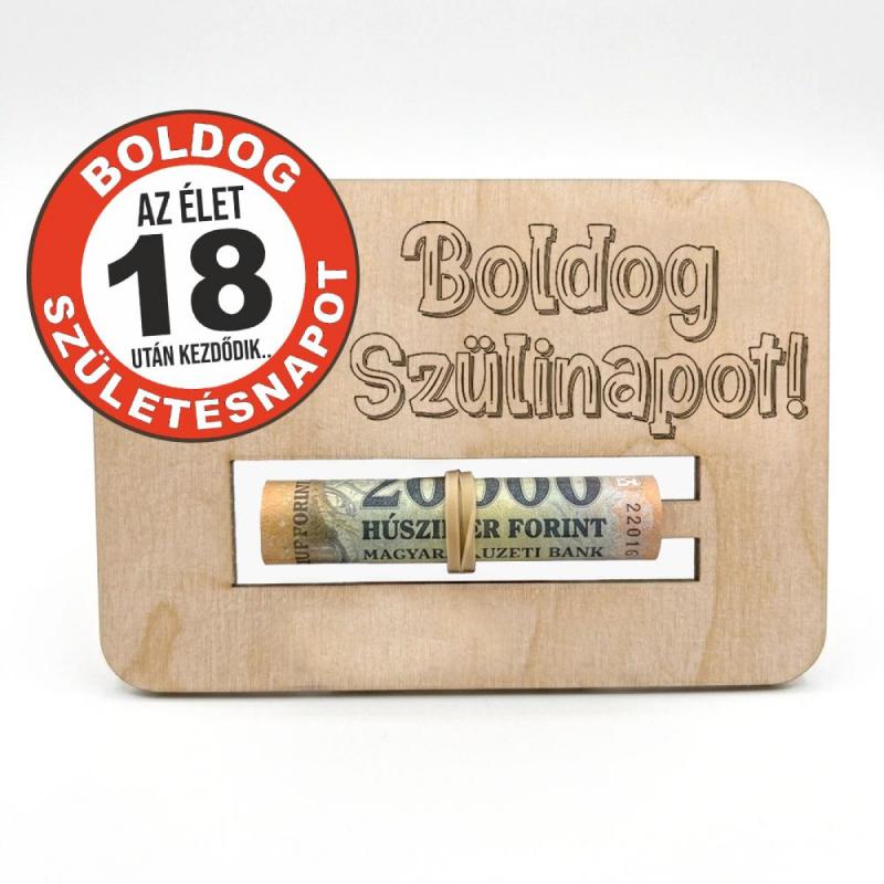 Születésnapi Pénzátadó - 18. Boldog Szülinapot - Születésnapi Ajándék
