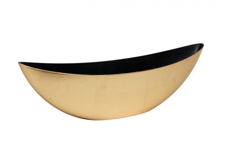 Tál plasztik csónakalakú 39*12*13 arany