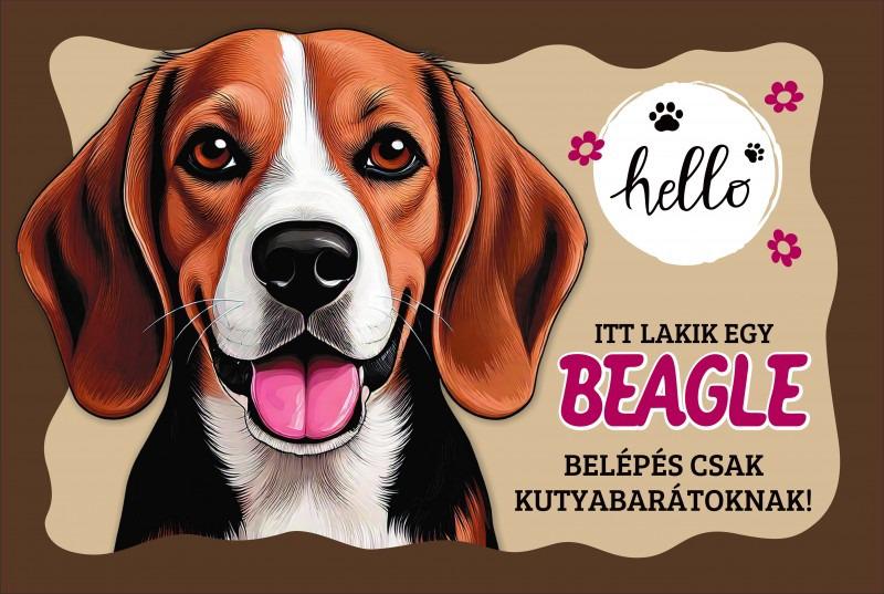 Tálalátét - lábtörlő Beagle kutyás 60x40cm