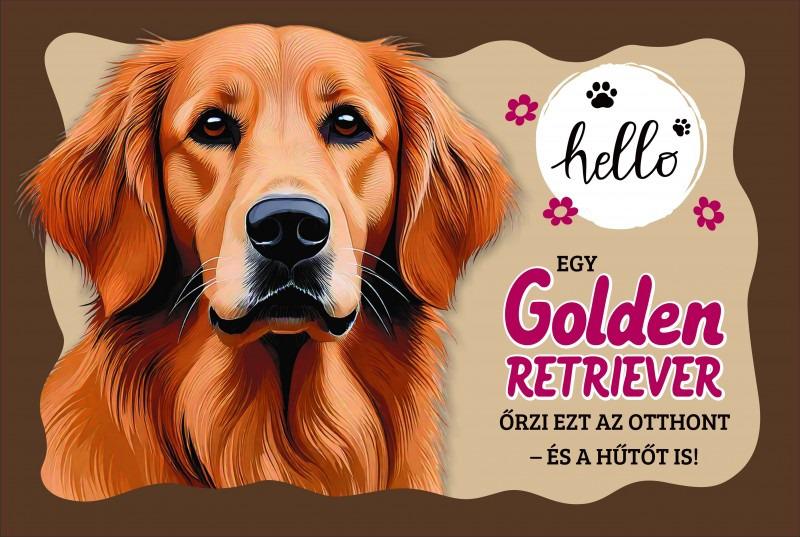 Tálalátét - lábtörlő Golden Retriever kutyás 60x40cm