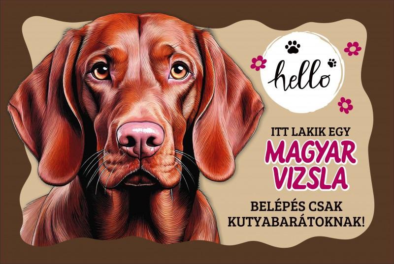 Tálalátét - lábtörlő Magyar Vizsla kutyás 60x40cm