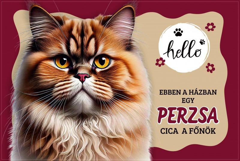 Tálalátét - lábtörlő Perzsa cicás 60x40cm